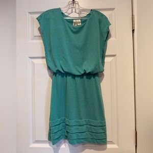 Maurices Teal Blouson Mini Dress